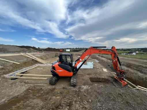 image3 preparation of the footings for a house build